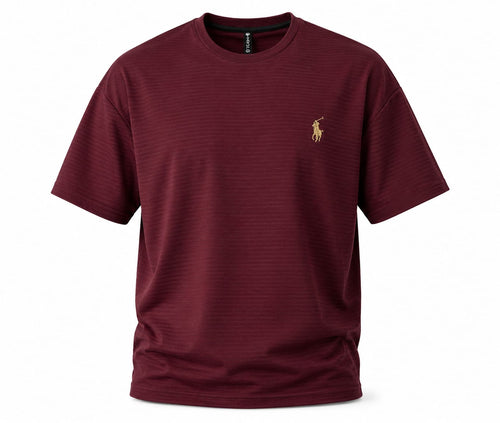 Men's Premium Imported Drop Shoulder T-Shirt – Maroon | Ultra-Soft, Lightweight & Everyday Comfort